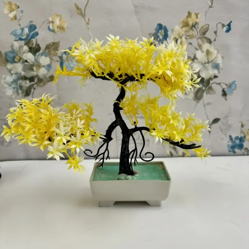 Artificial Bonsai Tree yellow Decoration Piece View Gallery - Pakistan