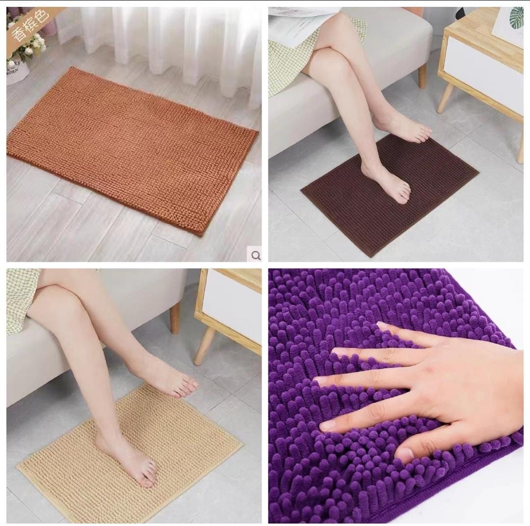 Nonslip water absorbent MicroFiber  door away mats 40x60cm (random color)