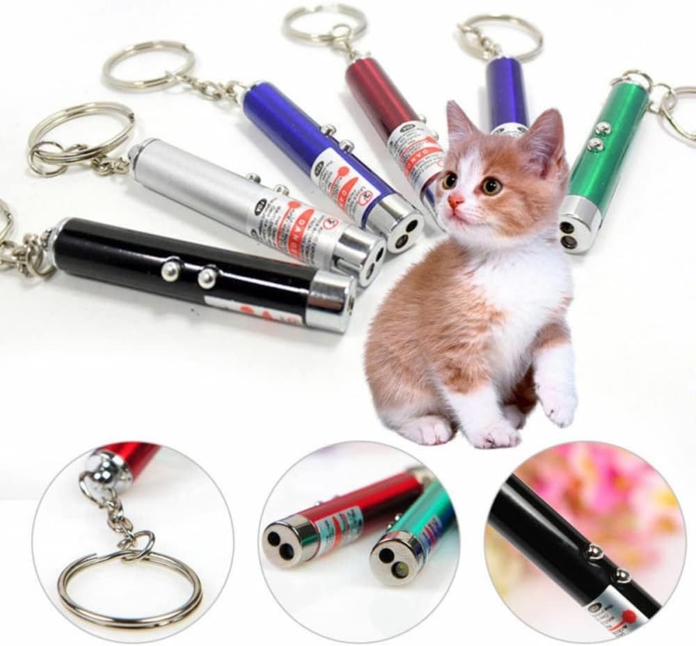 Pack of 10 Laser LED Light with Key Chain | Mulituse Laser Pointer (random color) View Gallery - Pakistan