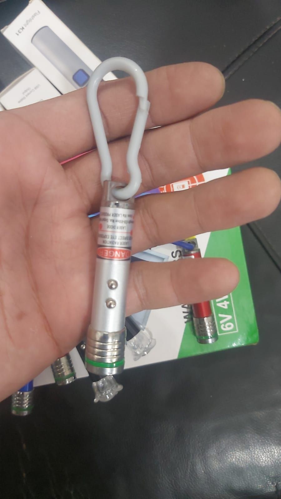 Pack of 10 Laser LED Light with Key Chain | Mulituse Laser Pointer (random color) View Gallery - Pakistan