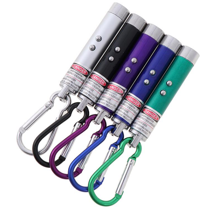 (1 pcs ) Laser LED Light with Key Chain | Mulituse Laser Pointer (random color) View Gallery - Pakistan
