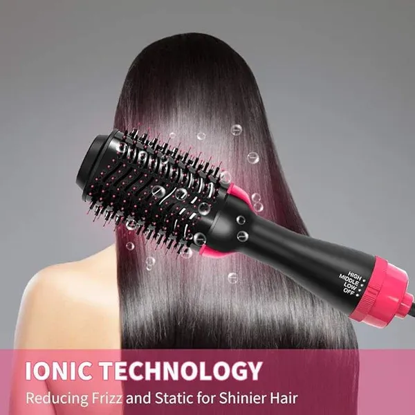 One Step 3 in 1 Hair Dryer and Volumizer / Hot Air Brush - Comb For Drying, Straightening, and Curling View Gallery - Pakistan