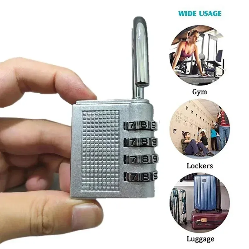4 Dial Digit Combination Padlock Heavy Duty Weatherproof Code Resettable Changeable Lock Outdoor Use For Door Cabinet Safely 400g View Gallery - Pakistan