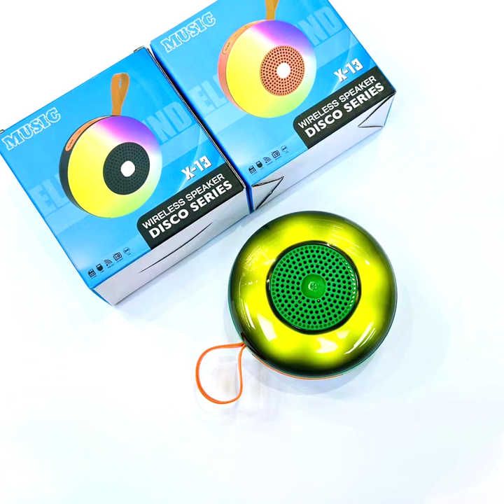 RGB wireless stereo subwoofer mini speakers with FM radio sound activated led portable bluetooth speaker support TF/USB function (Random Color) View Gallery - Pakistan