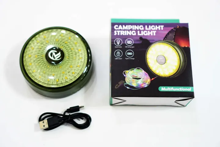 Hanging lantern with garland, camping atmospheric garland, rechargeable LED garland 9 m View Gallery - Pakistan