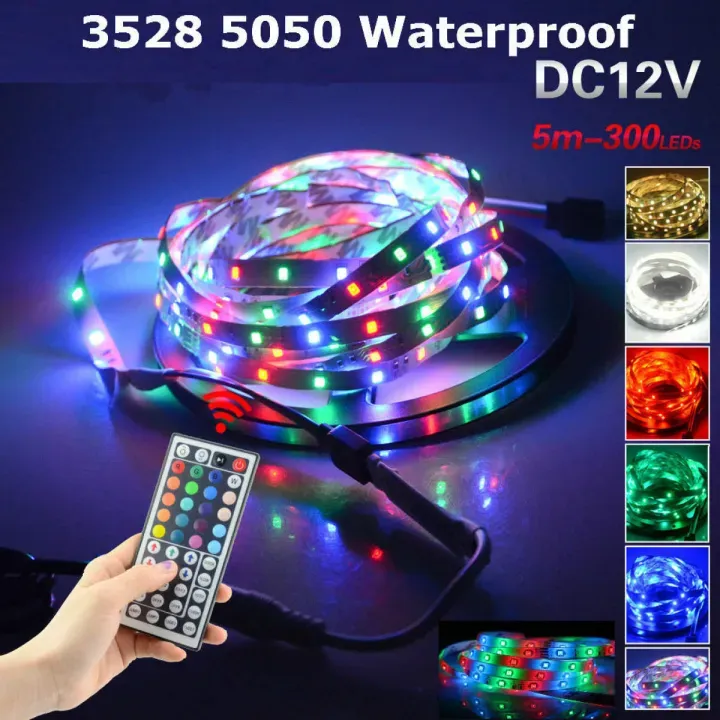 NEW RGB LED Strip Top Quality With Remote And 12V Power Supply - Multicolor | Best Quality RGB Light For Room Decoration Gaming Room Decoration View Gallery - Pakistan