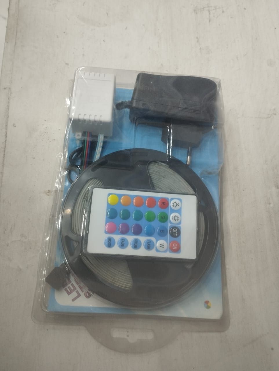 NEW RGB LED Strip Top Quality With Remote And 12V Power Supply - Multicolor | Best Quality RGB Light For Room Decoration Gaming Room Decoration View Gallery - Pakistan