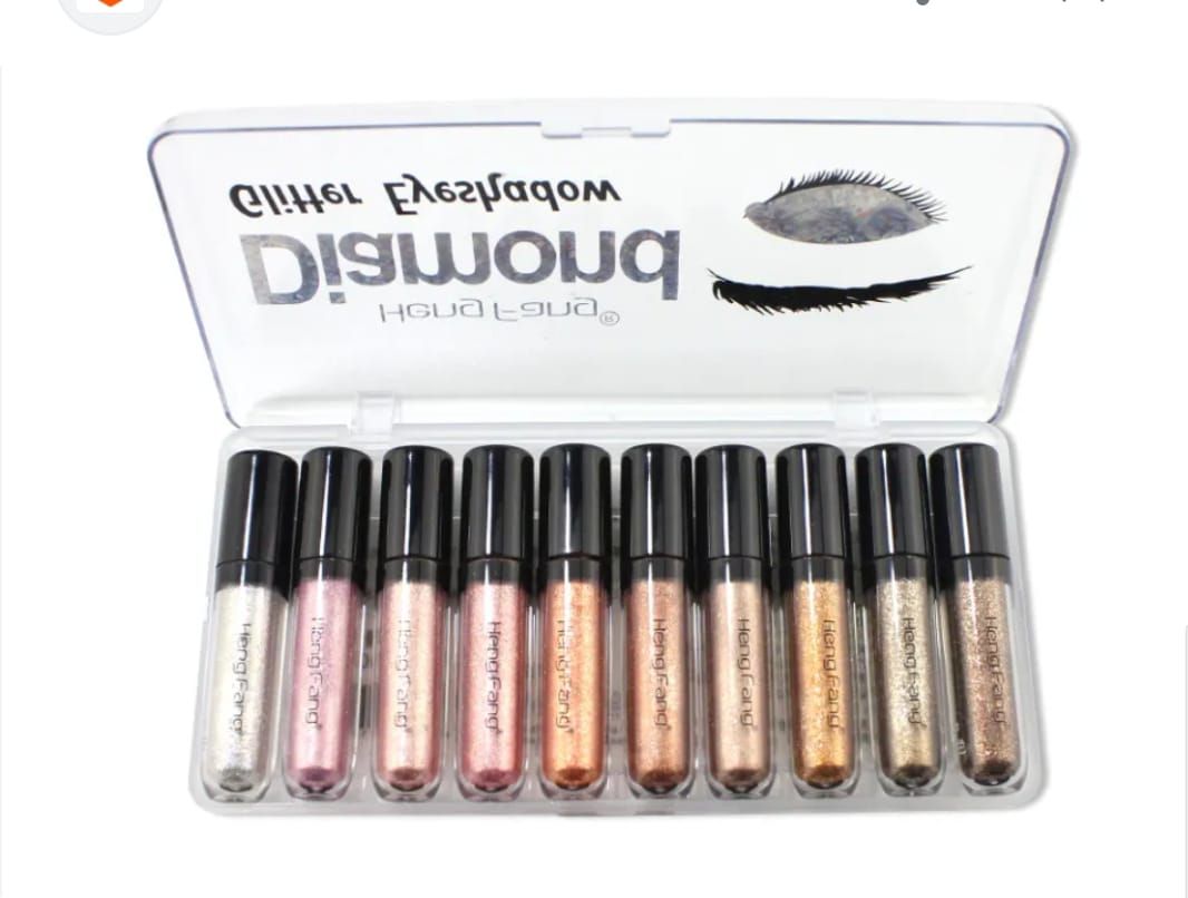 (Pack Of 10) Heng Fang Shine Diamond Glitter Eyeshadow View Gallery - Pakistan