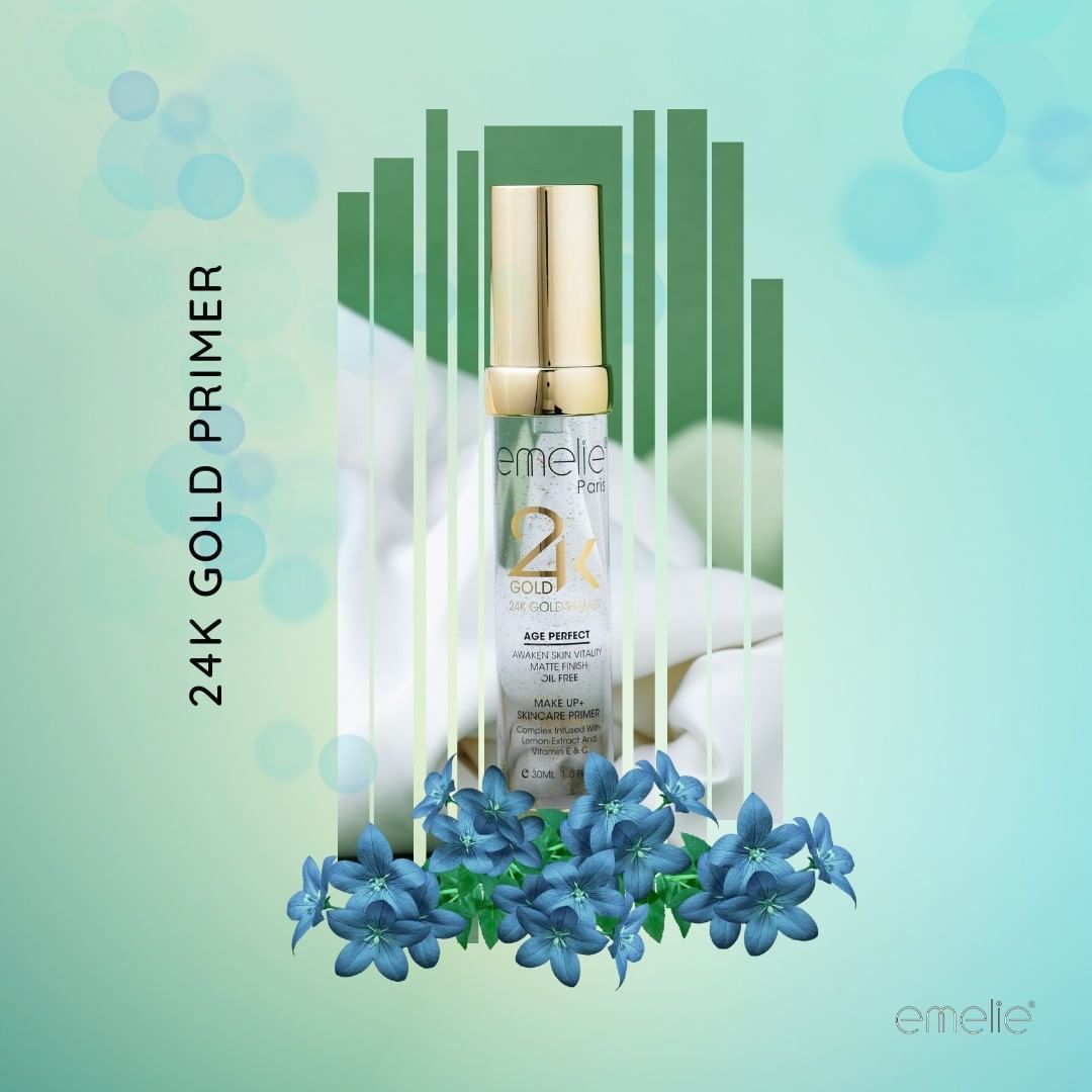 Emelie Paris 24K Gold Age Perfect Makeup+Skincare Primer (30ml) View Gallery - Pakistan