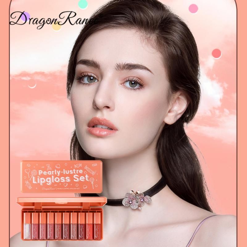 Dragon Ranee 10 Pieces Velvet Matte Pink Lipstick Set Sexy Long Lasting Makeup Waterproof Lip Gloss for Girls DR23 View Gallery - Pakistan