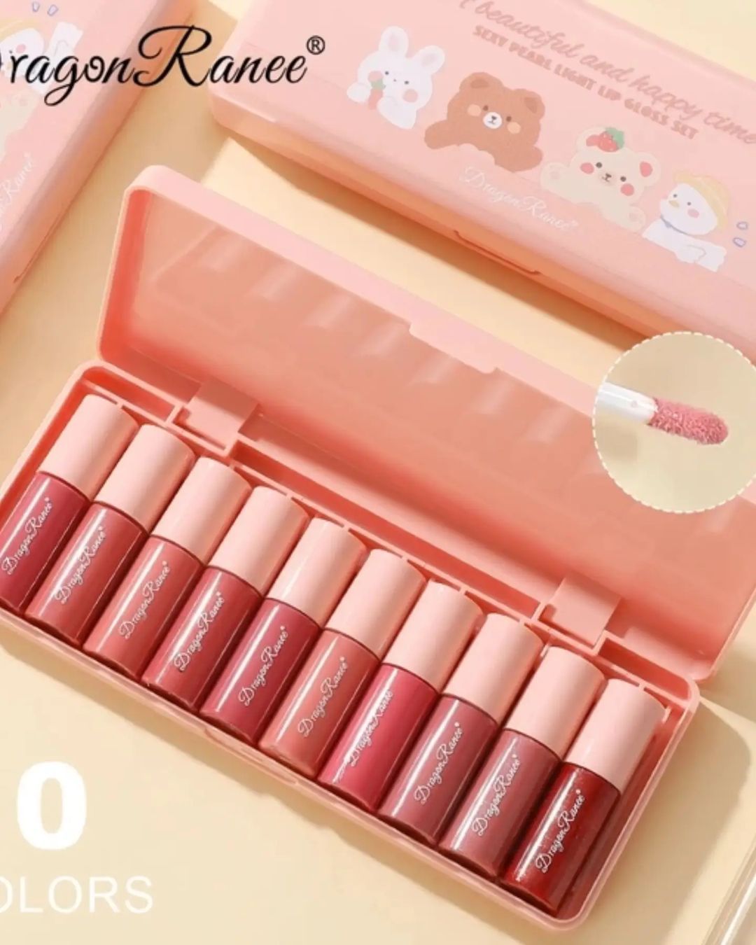 10Pcs   A Beautiful And Happy Time Sexy Pearl Light Lip Gloss Set mini Lip Gloss Set View Gallery - Pakistan