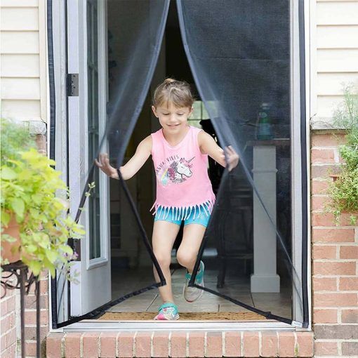 Magic Mesh Deluxe- Hands Free Magnetic Screen Door, Mesh Curtain Keeps Bugs Out View Gallery - Pakistan