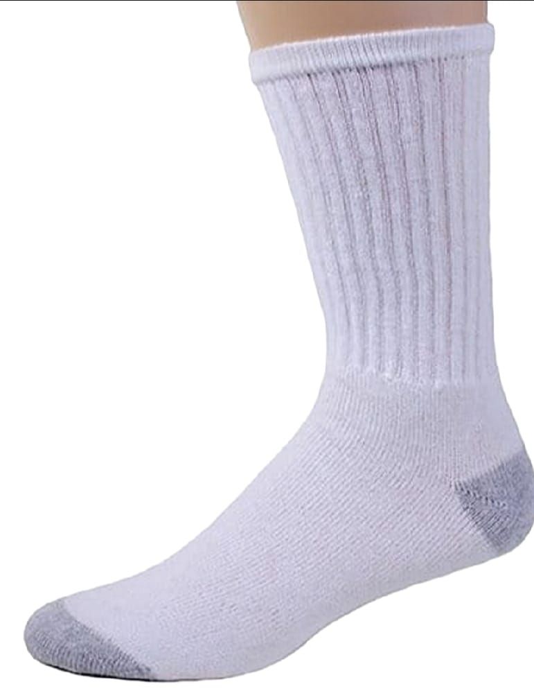 Pack of 6 pairs white socks Gents full length socks | Full Length Comfortable socks for boys, Mens View Gallery - Pakistan