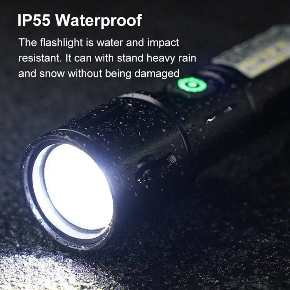 Ruilang  Portable Rechargeable Powerful LED Flashlight, Aluminum Alloy Zoom Flashlight View Gallery - Pakistan