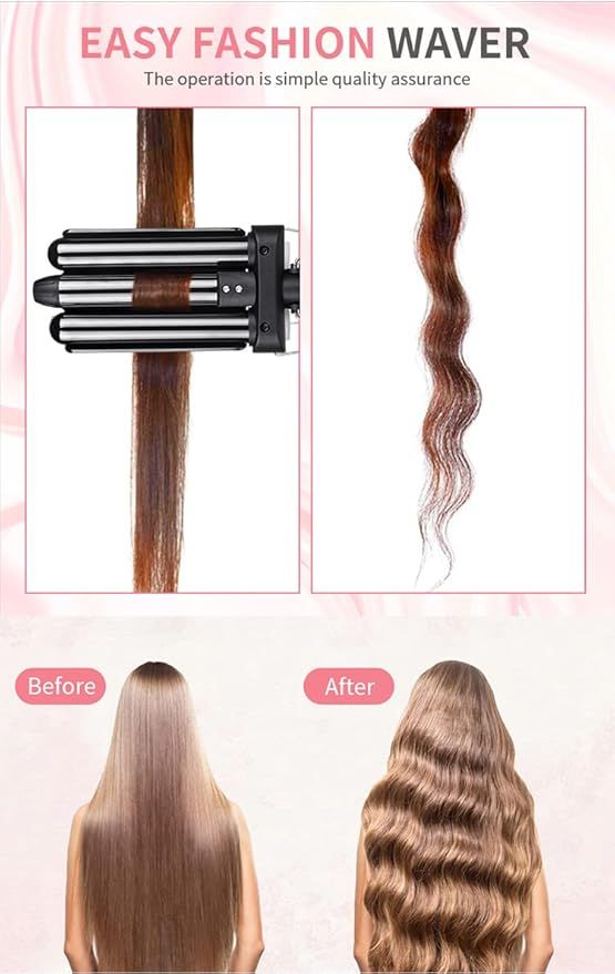 Babyverse Professional Couture Hair Pro 3 Ceramic Wave Styler- Beach Waves for Women (Random Color) View Gallery - Pakistan