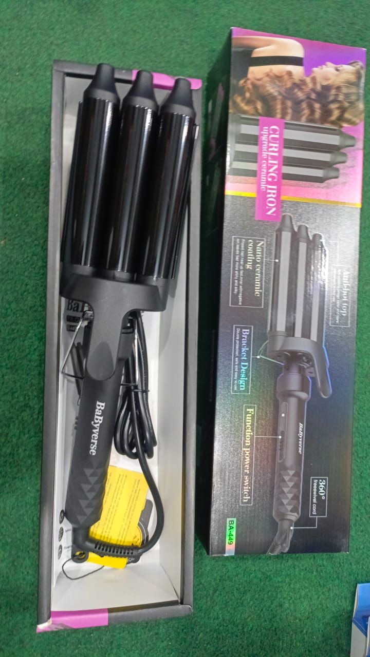 Babyverse Professional Couture Hair Pro 3 Ceramic Wave Styler- Beach Waves for Women (Random Color) View Gallery - Pakistan