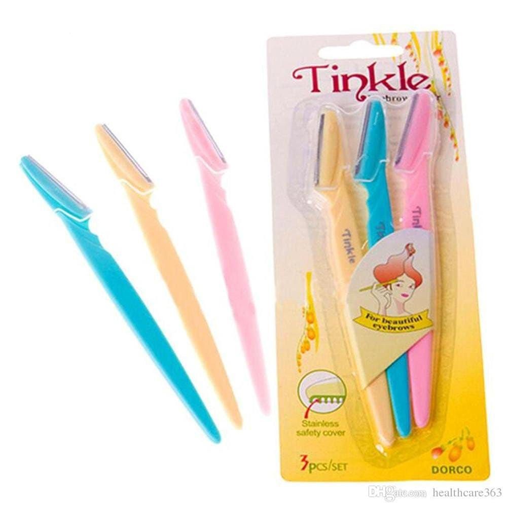 Pack of 3  Tinkle Eyebrow Razor Eyebrow Face Hair Removal &amp; Shaper View Gallery - Pakistan