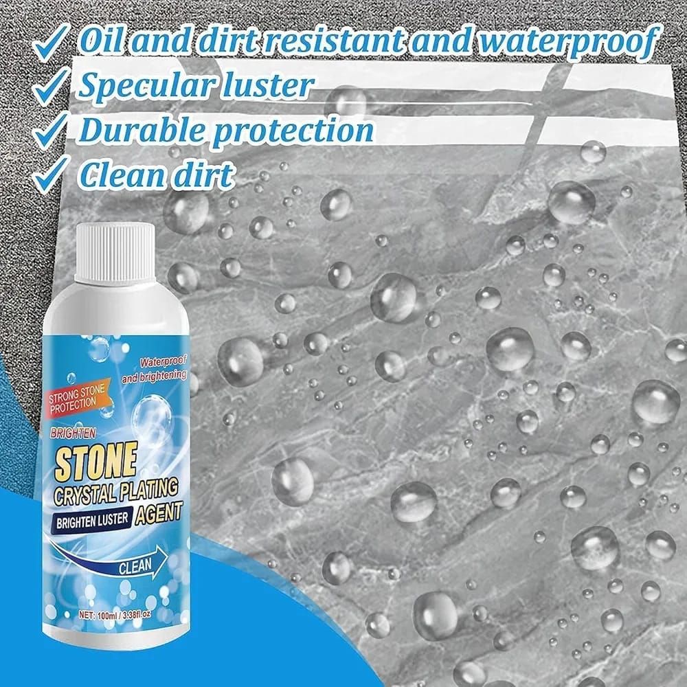 Stone crystal Agent Cleaner, Marble Cleaner and Polish, Universal Stone Cleaner(Tile cleaner) 250ml View Gallery - Pakistan