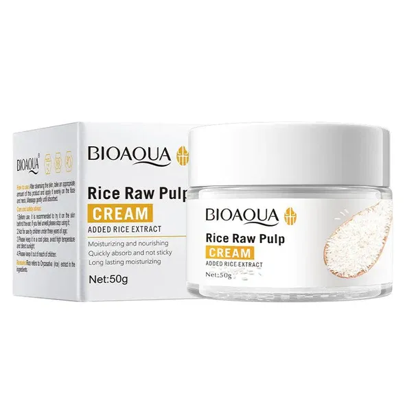 BIOAQUA Rice Raw Pulp Moisturizing Face Cream 50g View Gallery - Pakistan