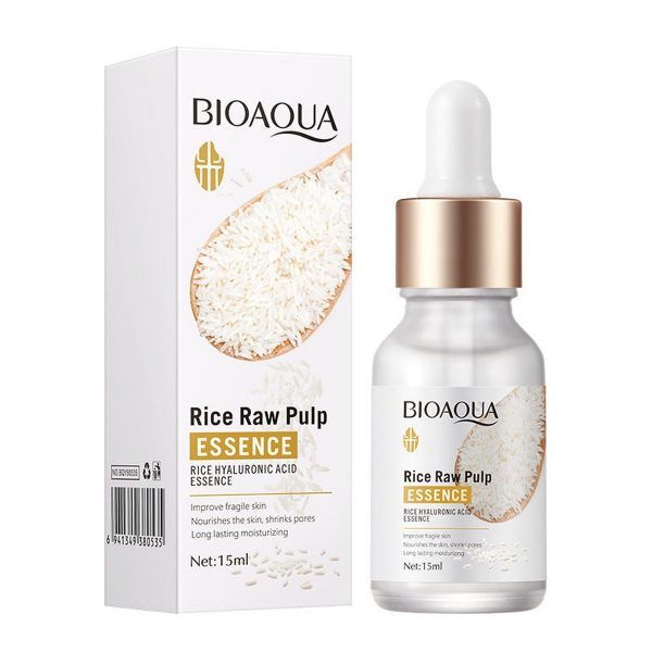Original Bioaqua Rice Serum Natural Moisturizing Anti Aging Skin Care Face (15ml) View Gallery - Pakistan