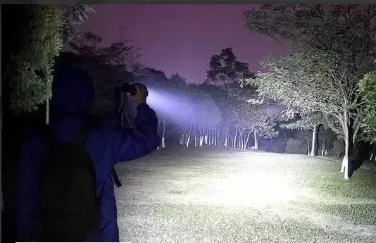 LED Flashlight YM-P19-TG (1 power + 1 large, acc. + TYPE-C) zoom View Gallery - Pakistan