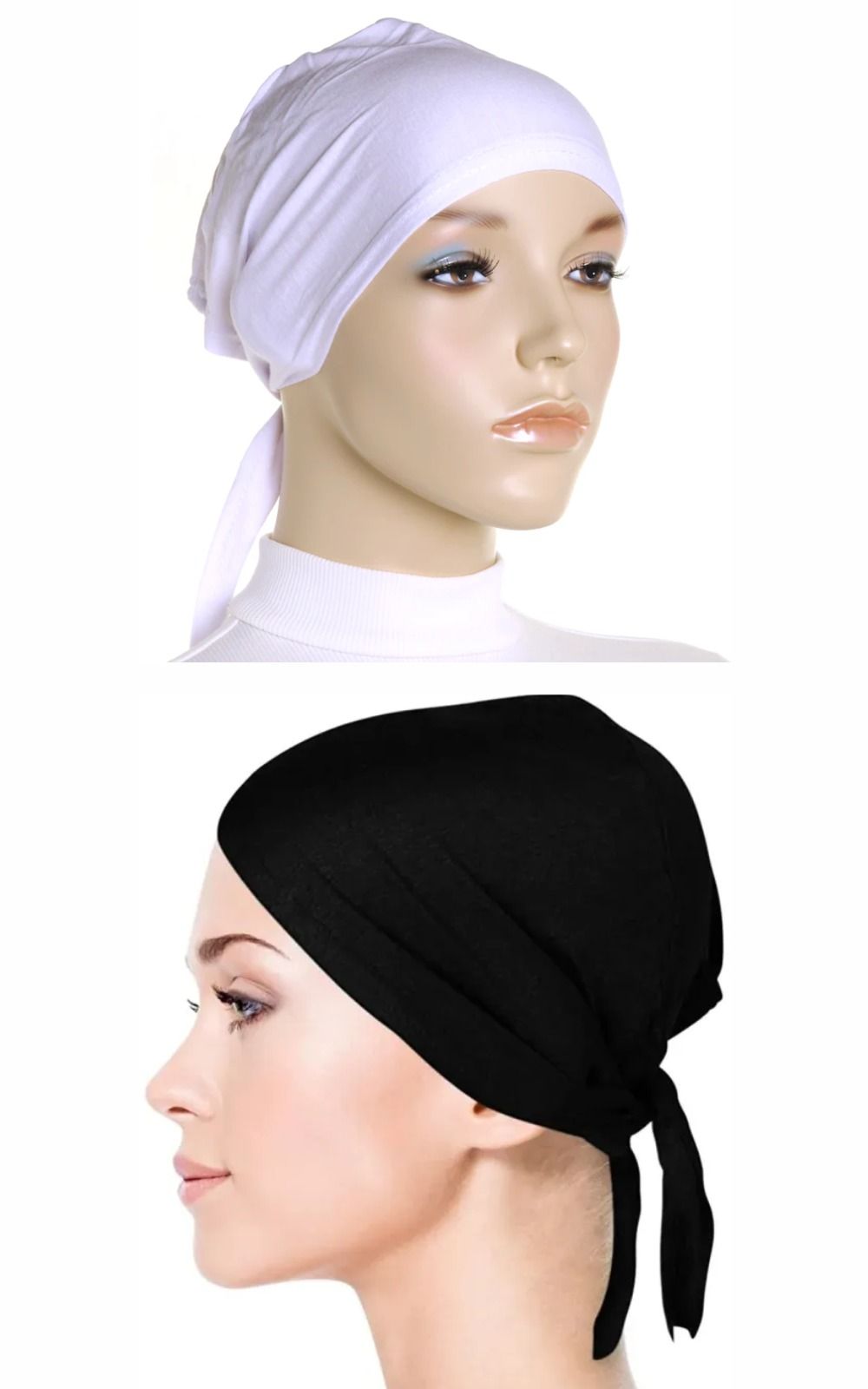pack of 2 inner hijab cap Muslim Inner Hijab Cap / Muslim Women Plain Hat Islamic Inner Caps Head wear Under scarf Hijab