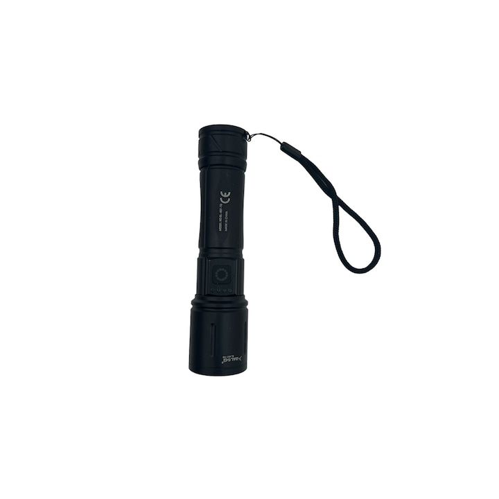 Portable LED flashlight, 3 light intensity modes, USB, View Gallery - Pakistan