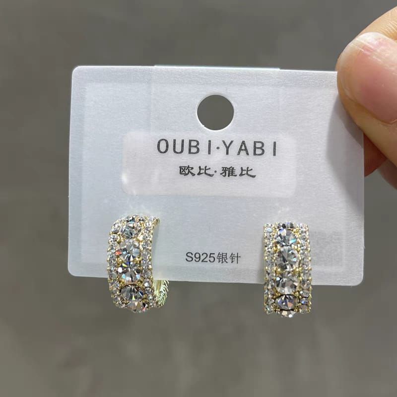Korean luxury zirconium hoops Earrings  For Girls View Gallery - Pakistan