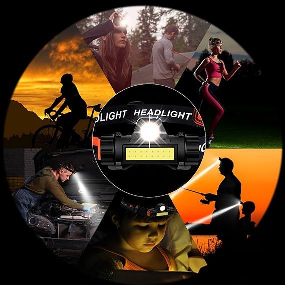 Portable Mini High Power LED Headlamp Flashlight for outdoor camping and cycling, hiking, working, racing View Gallery - Pakistan