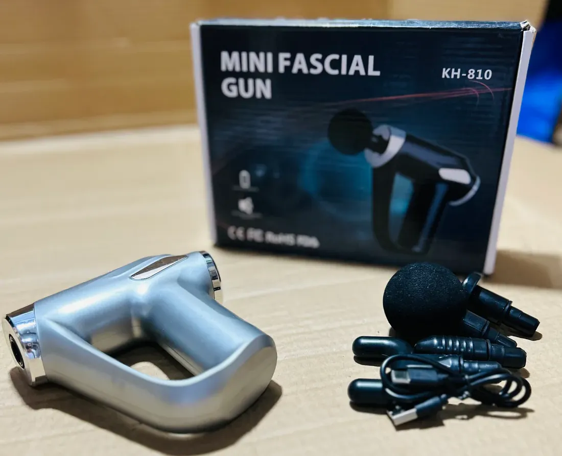 New Imported KH-810 Mini Facial Gun Rechargeable Handheld Muscle Massager (random color) View Gallery - Pakistan