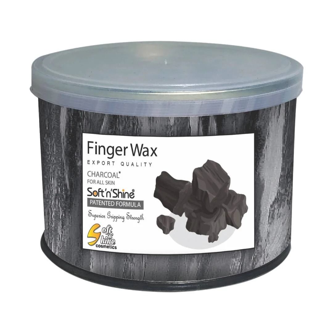 Charcoal Soft N Shine  Finger Wax 225gm