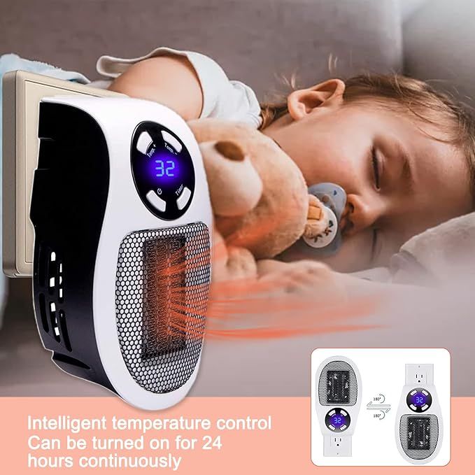 Portable Electric Heater Fan Heater Electric Ceramic Fan Energy-Saving Heater Safe Quiet Heating Fan room for Winter. View Gallery - Pakistan