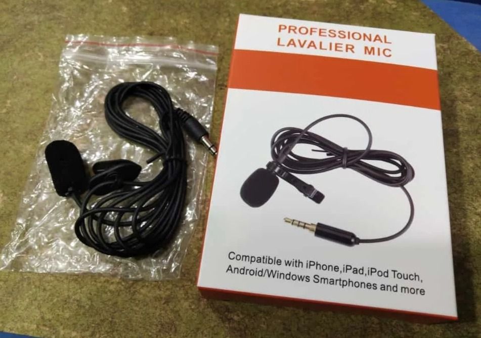 Professional Lavalier Mic 3.5mm suitable for mobile phones iPhone and other devices. View Gallery - Pakistan