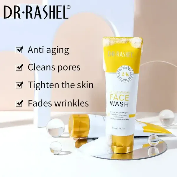 Dr.Rashel 24K Gold Anti-Aging Face Wash 100G View Gallery - Pakistan