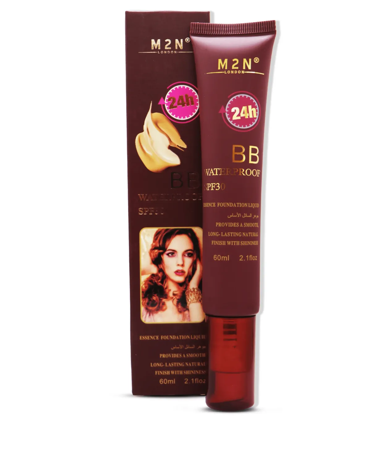 M2N LONDON BB Waterproof SPF30 Essence Foundation