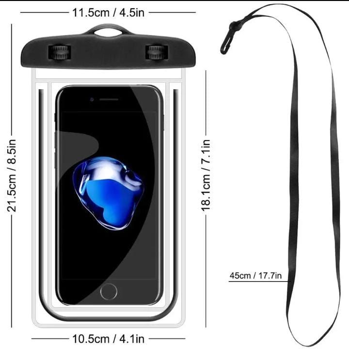 Water Proof  Cover Bag for Mobile - Random Color View Gallery - Pakistan