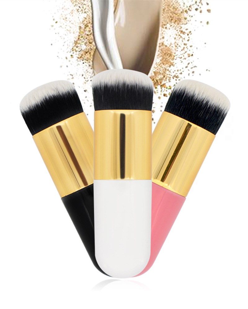 Chubby Pier Foundation Brush Flat Cream Makeup Brushes Professional Cosmetic Makeup Brush - 1 Pcs View Gallery - Pakistan