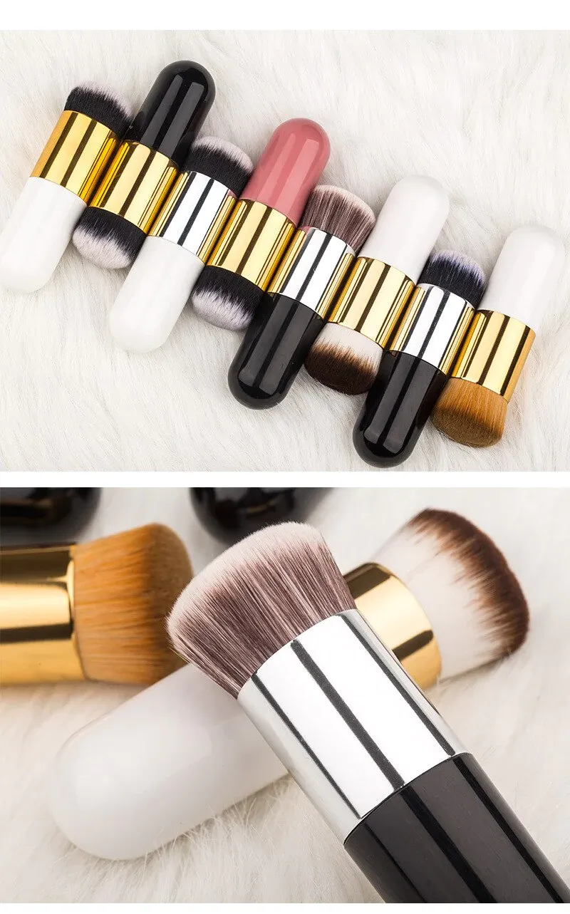 Chubby Pier Foundation Brush Flat Cream Makeup Brushes Professional Cosmetic Makeup Brush - 1 Pcs View Gallery - Pakistan