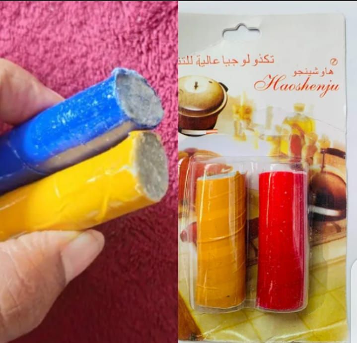 2pcs Magic Stain Remover Sticks - Powerful Rust &amp; Dirt Cleaner for Pots, Pans &amp; Kitchen Utensils. View Gallery - Pakistan