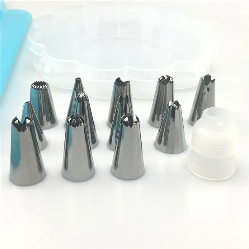 15pcs Piping Nozzles Pastry Cream Tips Stainless Steel View Gallery - Pakistan