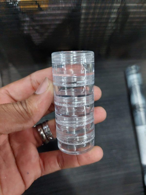 Transparent Co Joined Round Jewelry Makeup Storage Box Container | Bracelet, Earring Round Plastic Organizer View Gallery - Pakistan