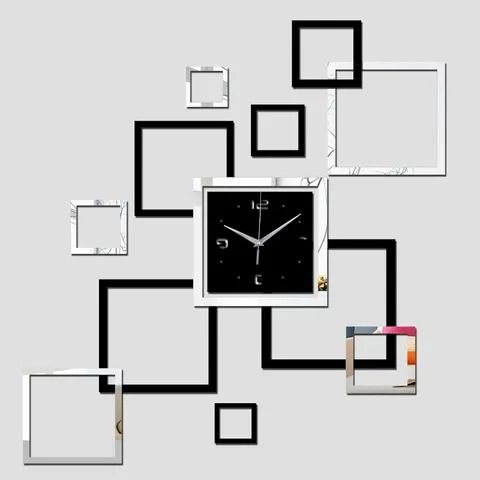3d acrylic DM01 Clock / Mirror effect ring wall clock Modern design View Gallery - Pakistan