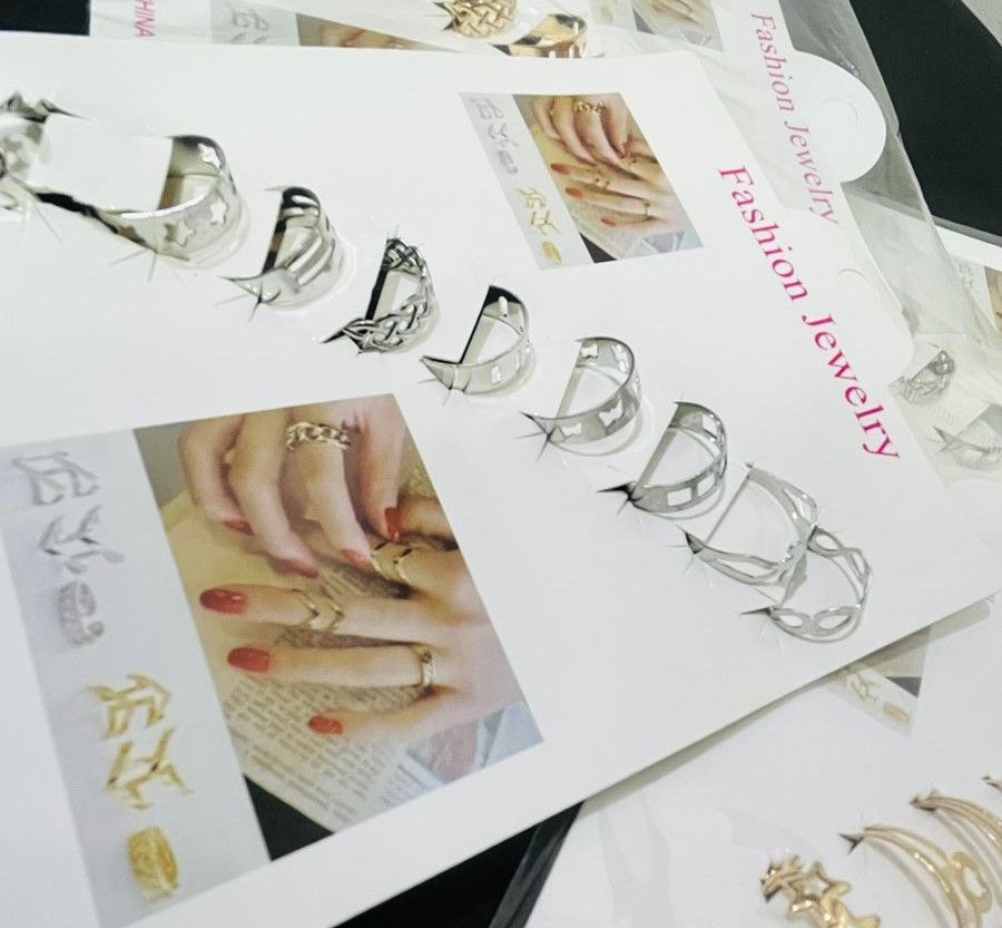 10 Pcs - Multi color ring set  Fashion Jewelry for girls &amp; women Gift View Gallery - Pakistan