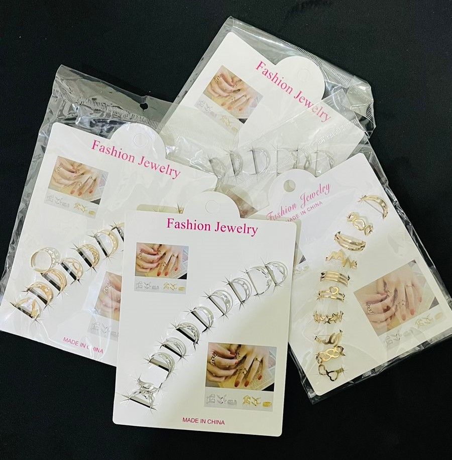 10 Pcs - Multi color ring set  Fashion Jewelry for girls &amp; women Gift View Gallery - Pakistan