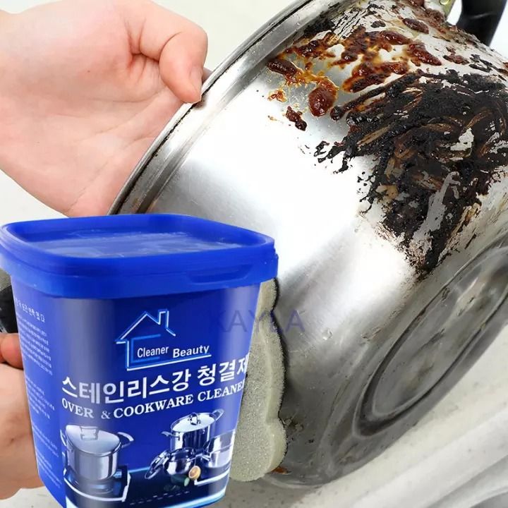 Stubborn Stains Cookware Cleaner | Kitchen Washing Pot Dish Bottom | Cookware Cleaning Paste 500gm View Gallery - Pakistan