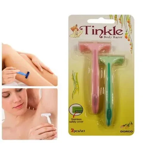 2 Pcs set Tinkle Body Hair Remover Razor For Women View Gallery - Pakistan