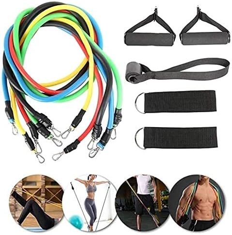 High Quality Portable Resistance Bands With Handles, Resistance Tubes &amp; Workout Bands Exercise Band Elastic Pull Rope 11 Pcs Set View Gallery - Pakistan