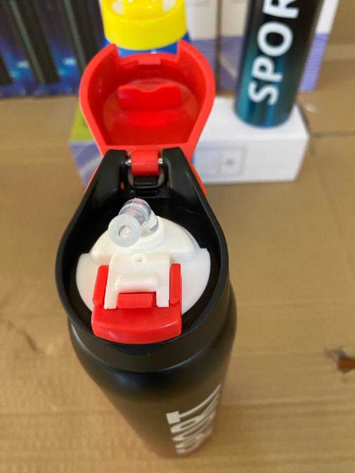 500ml Portable Sports Water Bottles Thermos With Straw (random color) View Gallery - Pakistan