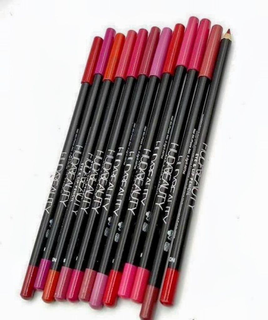 pack of 12 Huda beauty Lip &amp; Eye pencils View Gallery - Pakistan