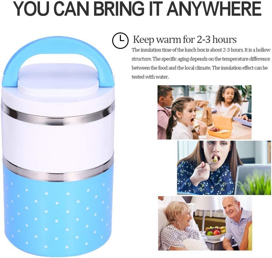 Lunch Box 2 Layer   For Kids and Adults (random color) View Gallery - Pakistan